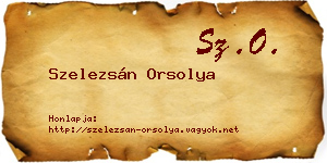 Szelezsán Orsolya névjegykártya